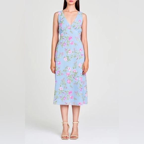 Wayf Dresses & Skirts - NWT WAYF Dahlia Floral Print Sleeveless Midi Dress Women’s M